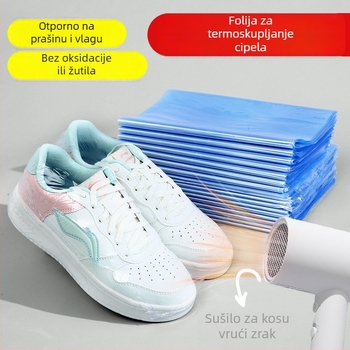 Set za pohranu cipela s termičkom folijom i zatvorenom folijom za zaštitu od vlage, prašine i oksidacije