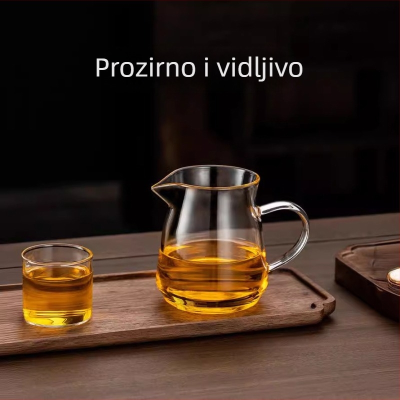Staklena čaša za ravnomjernu distribuciju čaja, debela, otporna na toplinu, za kućnu upotrebu