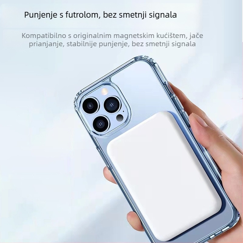 Izuzetno tanak magnetski bežični power bank 10000 mAh za iPhone 11–16