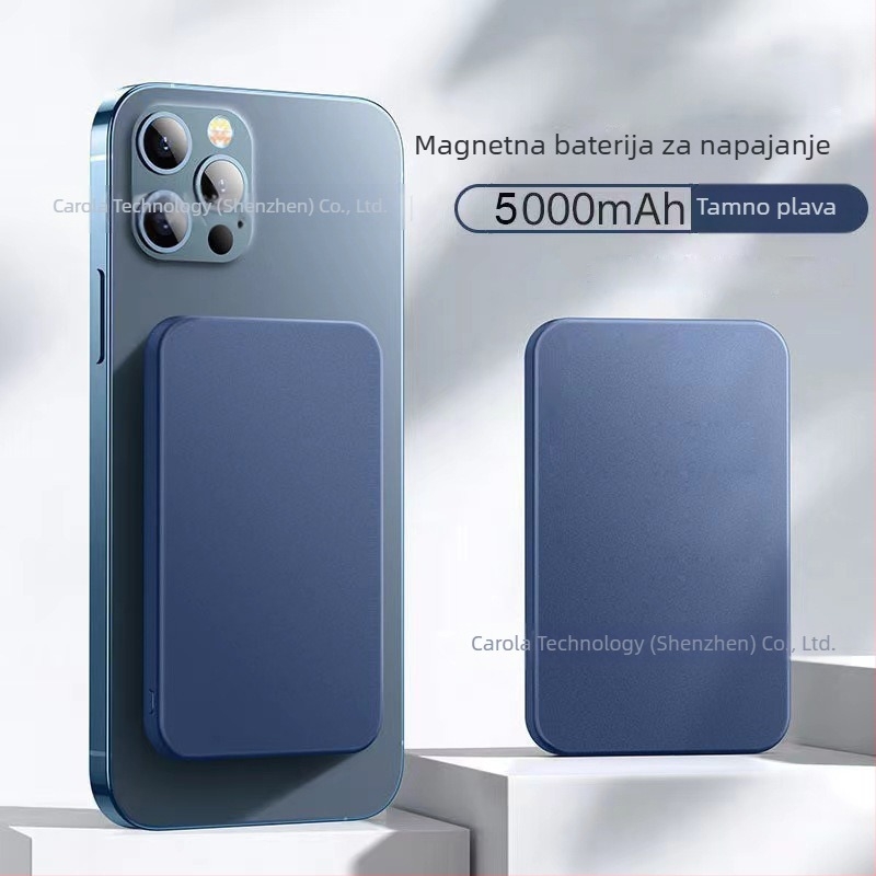 Izuzetno tanak magnetski bežični power bank 10000 mAh za iPhone 11–16