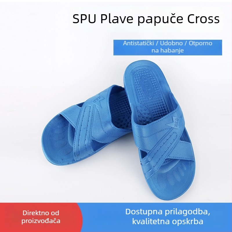 Antistatne papuče za elektroničku tvornicu u čistim prostorima — protuklizne, otporne na habanje, tihe