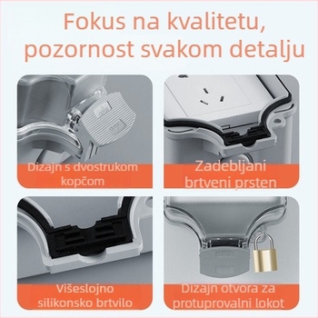 Songying Vanjski vodootporni poklopac utičnice sa zaključavanjem