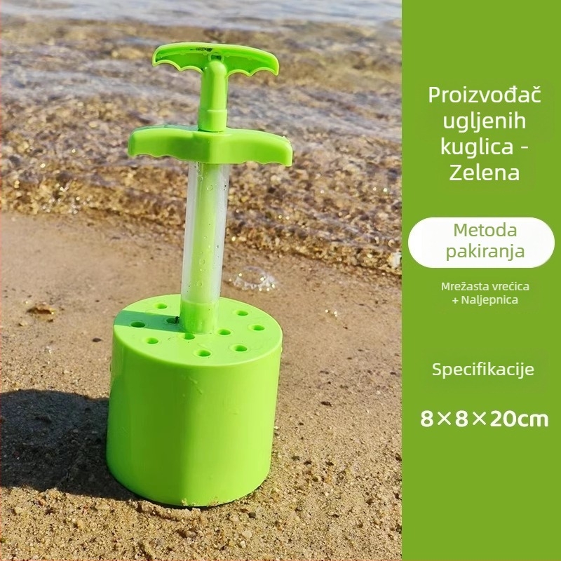 Dječji set: kalup za snježne kugle i igre na plaži, lopata za pijesak, pješčani sat i kanta za plažu
