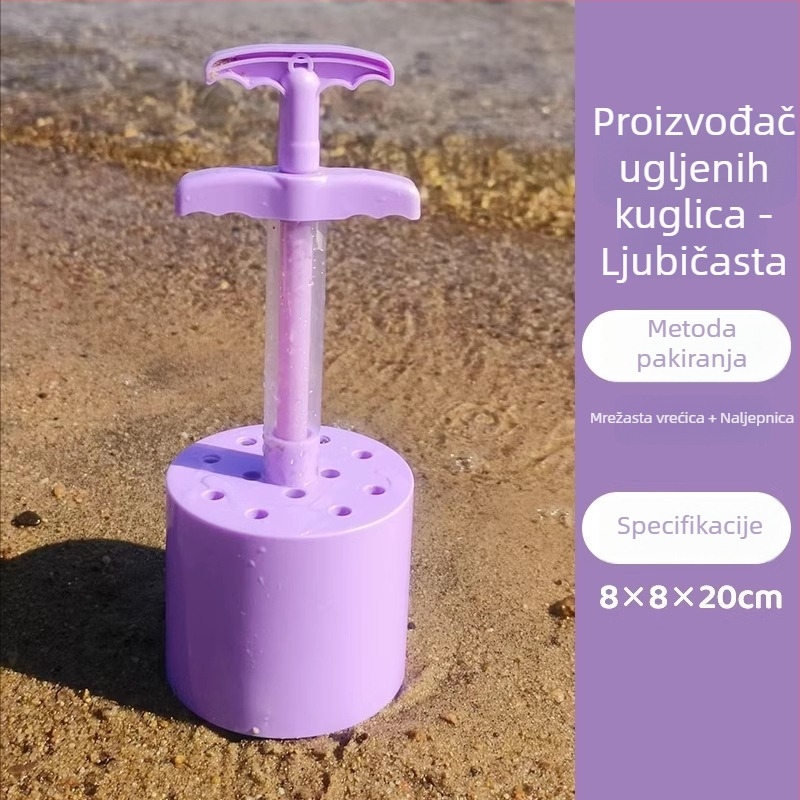 Dječji set: kalup za snježne kugle i igre na plaži, lopata za pijesak, pješčani sat i kanta za plažu