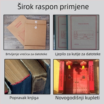 Snažno ljepilo za arhive – popravak stražnjeg dijela dosje kutija, kutija za certifikate, korice i knjige