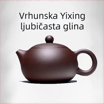 Yixing čajnik od purpurne gline, ručno izrađen majstorima, za kućnu upotrebu, Xi Shi stil
