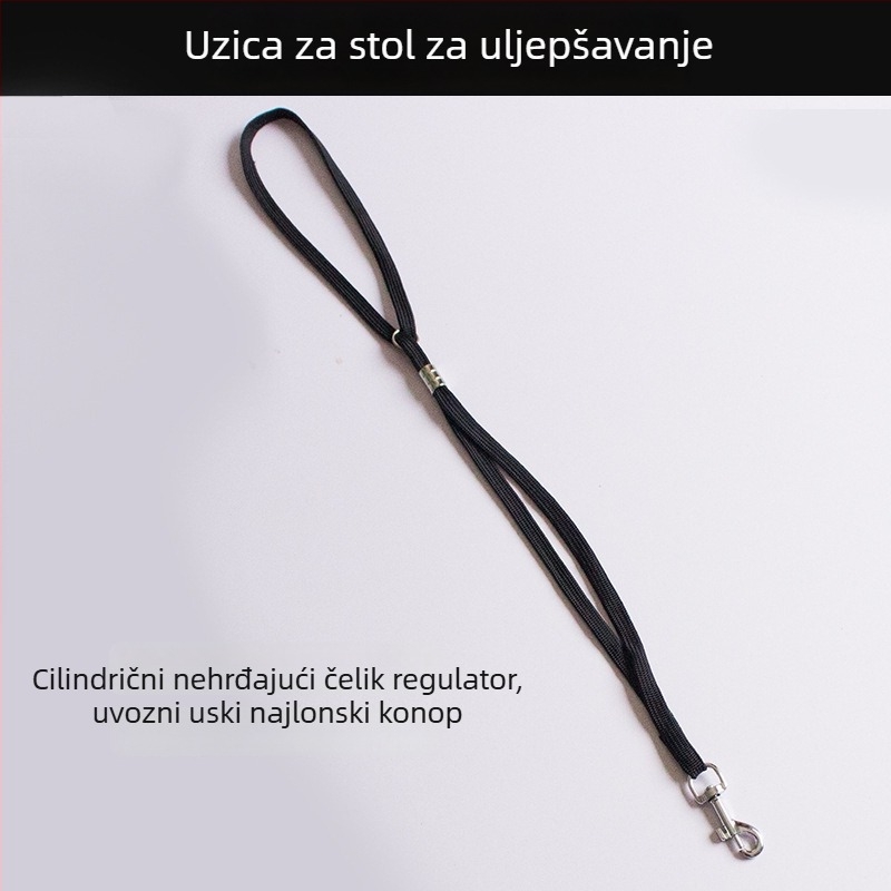 Stol za njegu kućnih ljubimaca s boom rukom, najlonskim pojaseom i upravljačkim užetom – pričvršćujuće užad za kupanje pasa i mačaka