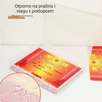 Prozirna kutija za pohranu A4 za ured – organizator papira i dokumenata