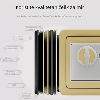 Kutija za pohranu kućnih dokumenata, knjiga o registraciji kućanstva i male kartice