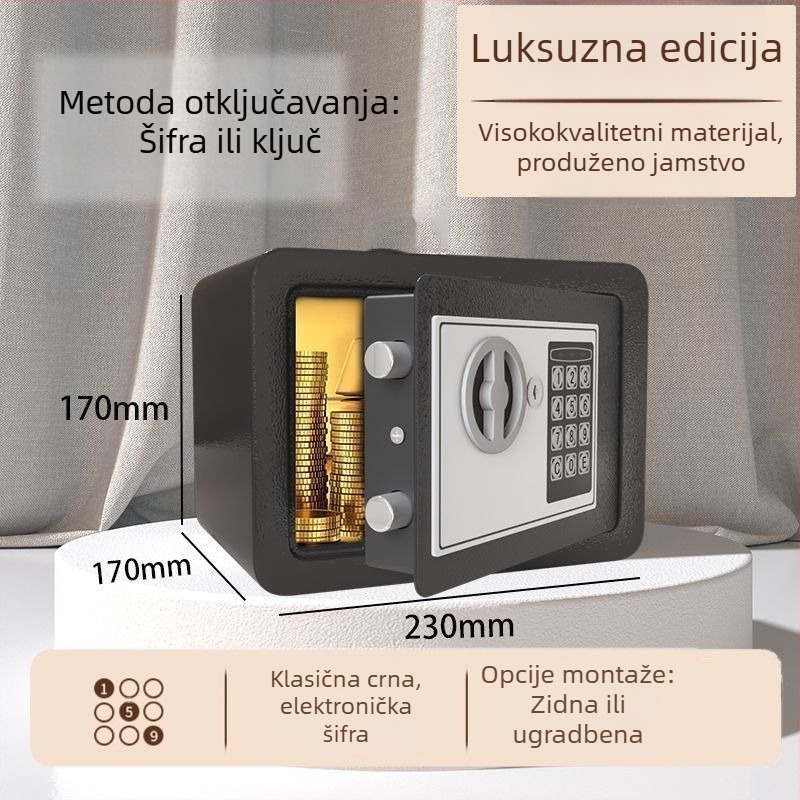 Kutija za pohranu kućnih dokumenata, knjiga o registraciji kućanstva i male kartice