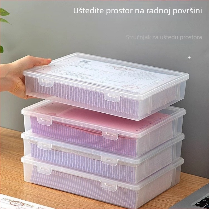 Kutija za dokumente za kućnu upotrebu, prozirni stolni organizator A4/A5