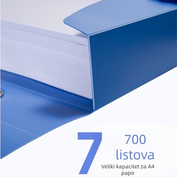 A4 PVC kutija za dokumente, sklopiva, 55 mm fascikl