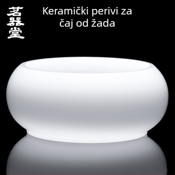 Stakleni set za pranje čaja s velikom šalicom i spremnikom čajnih taloga, dodatna oprema od debelog stakla