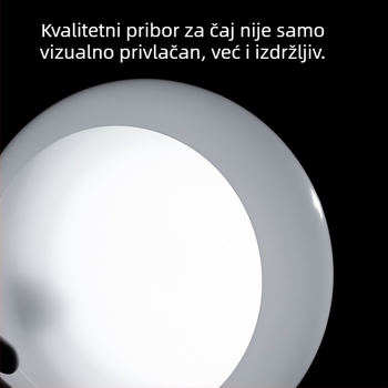 Stakleni set za pranje čaja s velikom šalicom i spremnikom čajnih taloga, dodatna oprema od debelog stakla