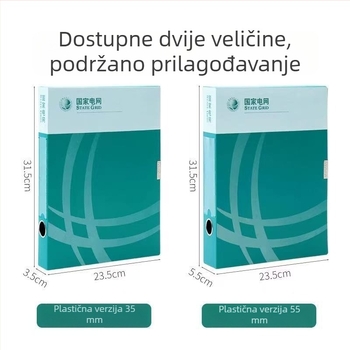 Šarena plastična kutija za dokumente A4, integrirano skladište s mrežnim dizajnom