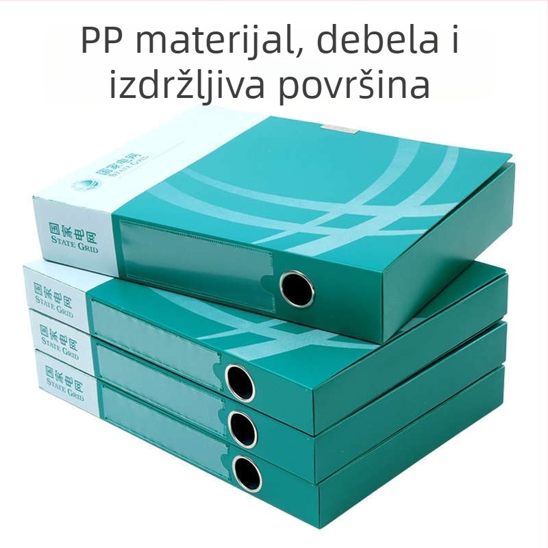 Šarena plastična kutija za dokumente A4, integrirano skladište s mrežnim dizajnom