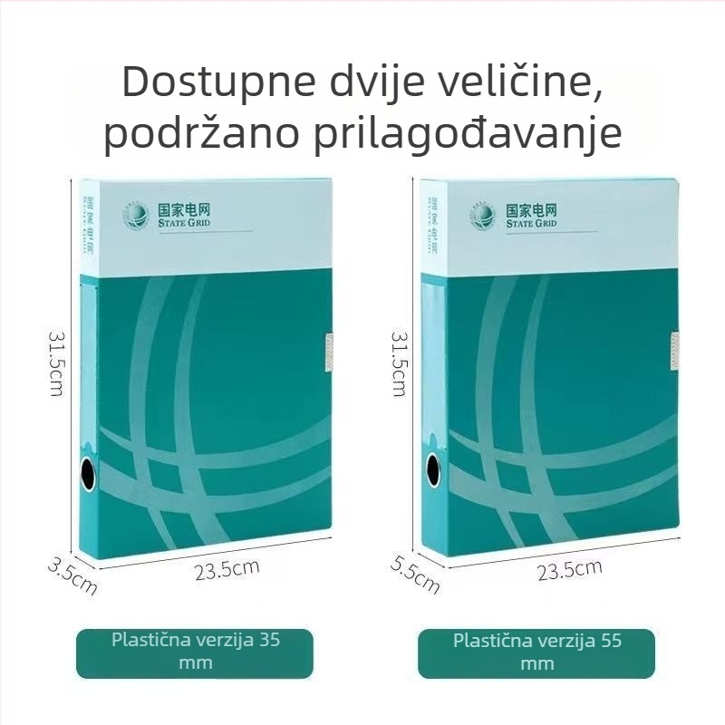 Šarena plastična kutija za dokumente A4, integrirano skladište s mrežnim dizajnom