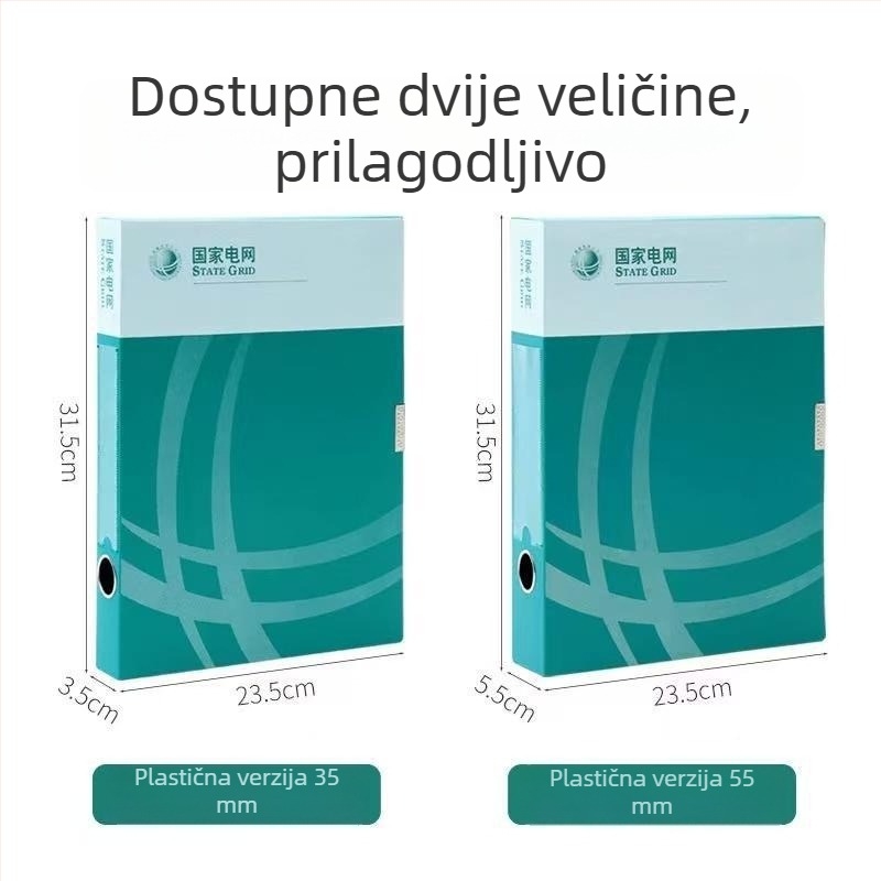 Šarena plastična kutija za dokumente A4, integrirano skladište s mrežnim dizajnom