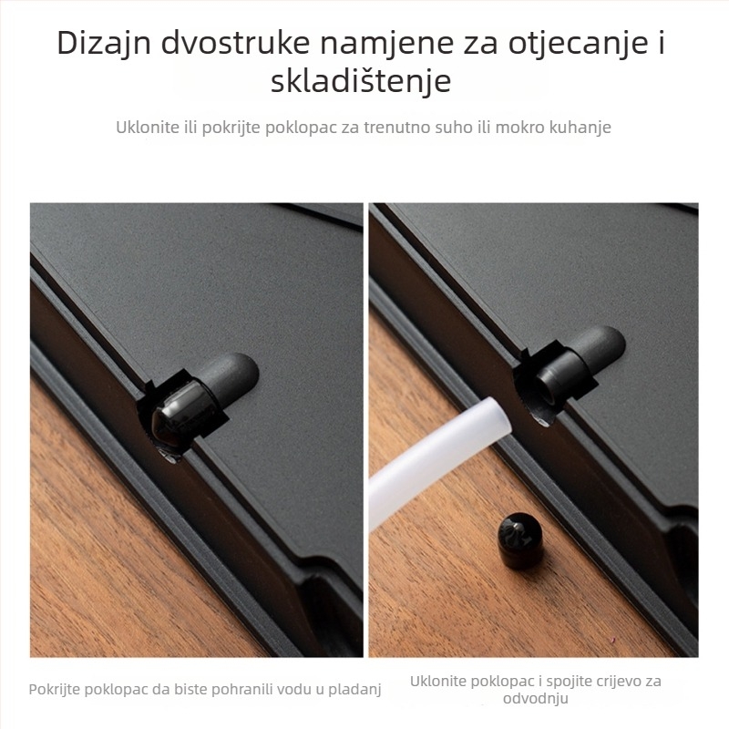Bambusni pladanj za čaj za kućnu uporabu, novi model, kompaktni odvodni dizajn, pladanj za čajni set, suhi pladanj za čaj