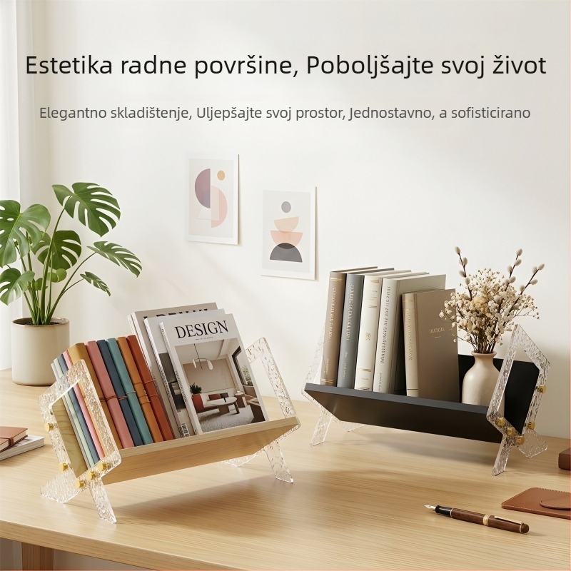Nordijski stolni regal za knjige i časopise
