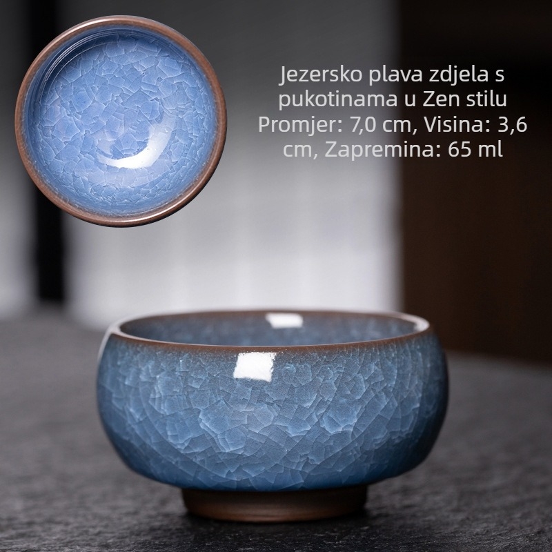 Jianyang Jianzhan keramika s kaplju ulja, crni porcelan, tijelo od glinene s željeznih oksidom, majstorska šalica za kung fu čaj, šalica za čaj i čajna zdjela