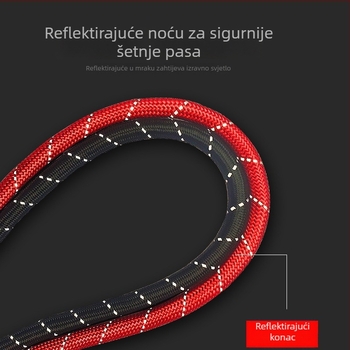 Vanjski kaiš za kućne ljubimce s elastičnim užetom za male, srednje i velike pse