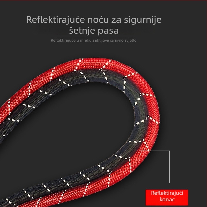 Vanjski kaiš za kućne ljubimce s elastičnim užetom za male, srednje i velike pse