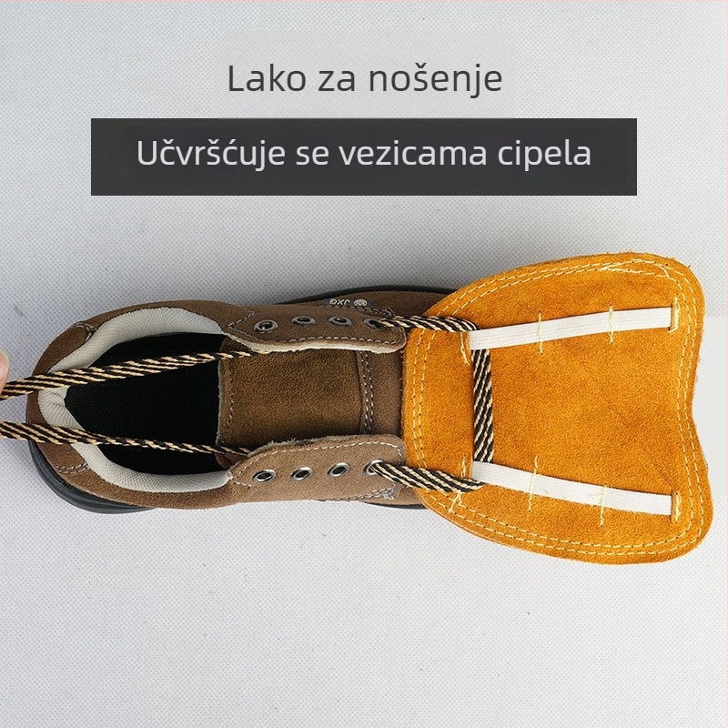 Kožni zaštitni navlaci za cipele za zavarivanje, toplinska izolacija, zaštita od opeklina, otporni na plamen, zaštita stopala