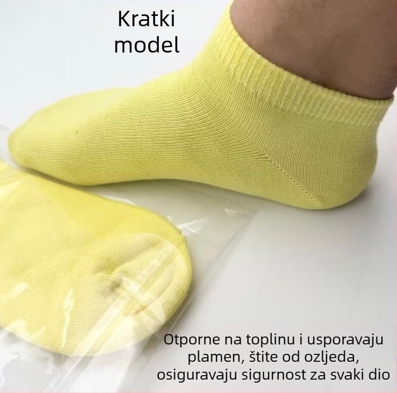 Kevlar čarape za zaštitu: otporne na vatru i visoke temperature, za gašenje požara, industrijske poslove i intervencije u šumama; odvlažuju vlagu