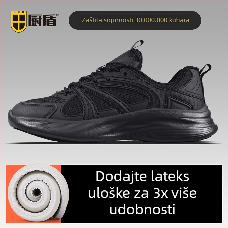 Kitchen Shield cipele za kuhara – protuklizne, prozračne ljetne radne cipele za kuhinju, otporne na ulje i vodu, sigurnosne cipele za muškarce i žene