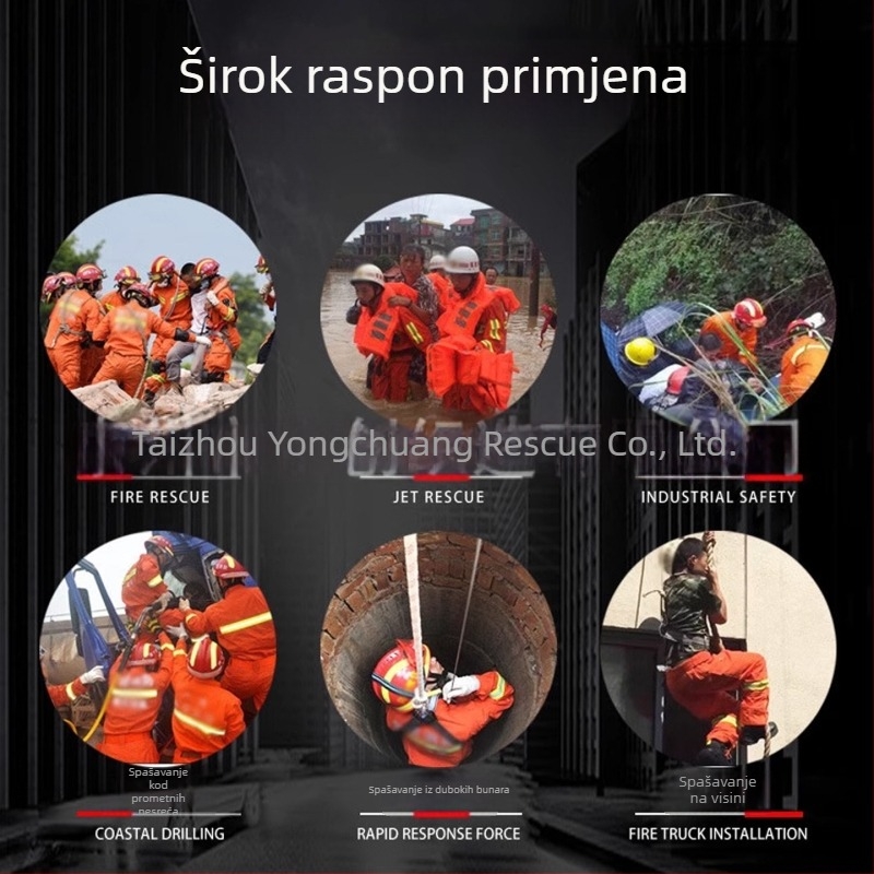 Čizme za nužnu intervenciju i spašavanje, visoke čizme za gašenje požara, otporne na plamen, zaštita od udara i probijanja