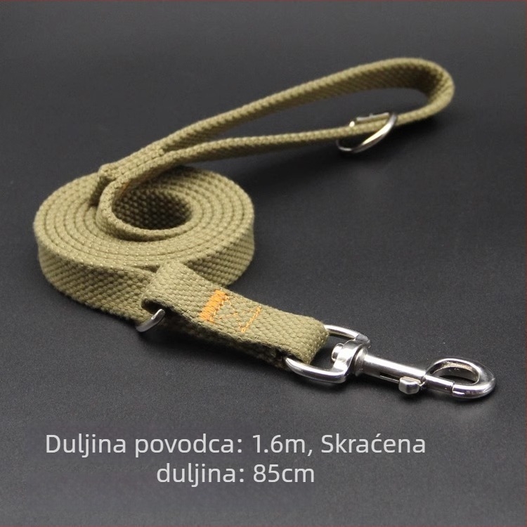 Debeli najlonski povodac i ogrlica za male i velike pse, pogodna za Zlatnog retrivera, Labradora i Njemačkog ovčara.