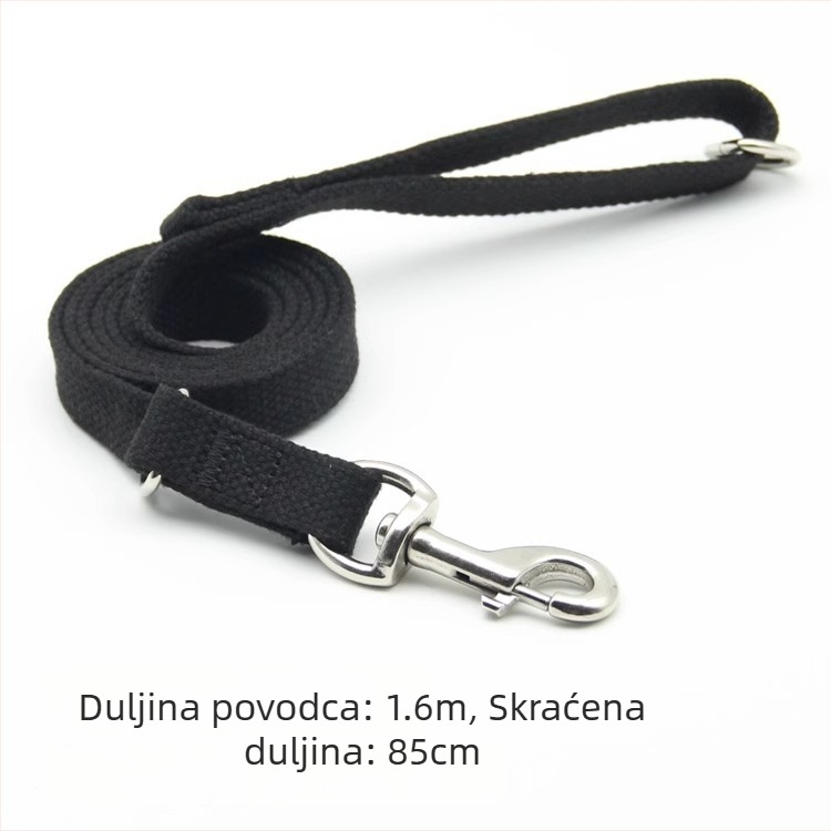 Debeli najlonski povodac i ogrlica za male i velike pse, pogodna za Zlatnog retrivera, Labradora i Njemačkog ovčara.
