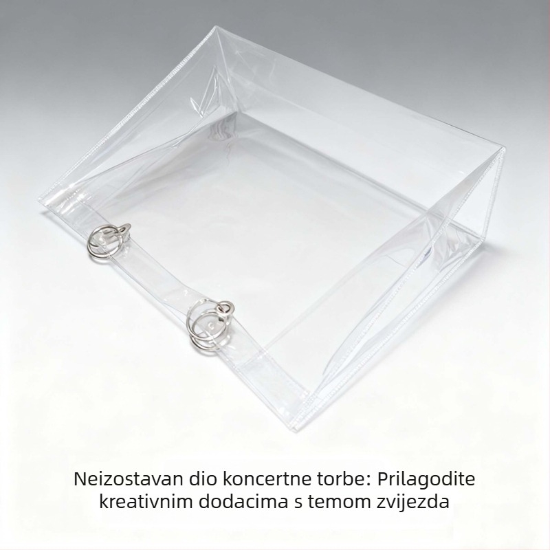 Proziran PVC zaštitni omot za tote torbu, prašno- i vodootporan, DIY navlaka za torbu, prilagodljivo