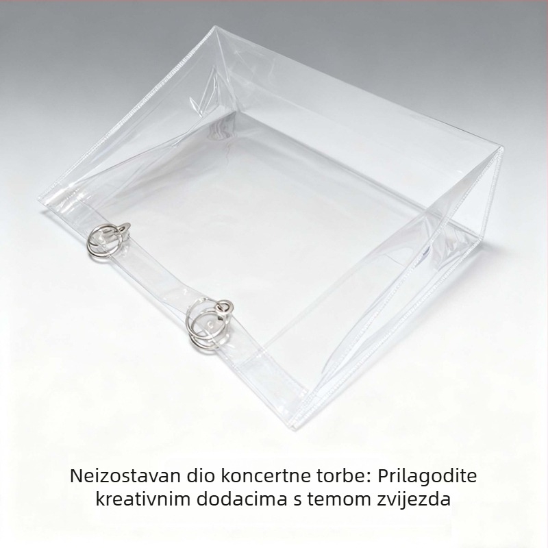Proziran PVC zaštitni omot za tote torbu, prašno- i vodootporan, DIY navlaka za torbu, prilagodljivo