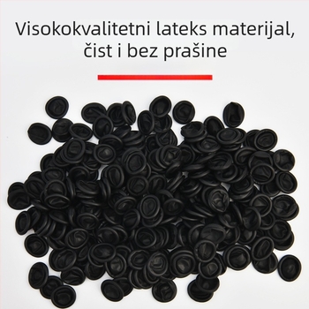 Jednokratne crne antistaticne navlake za prste, bez prašine, prirodni latex, pojačane protuklizne za elektroniku