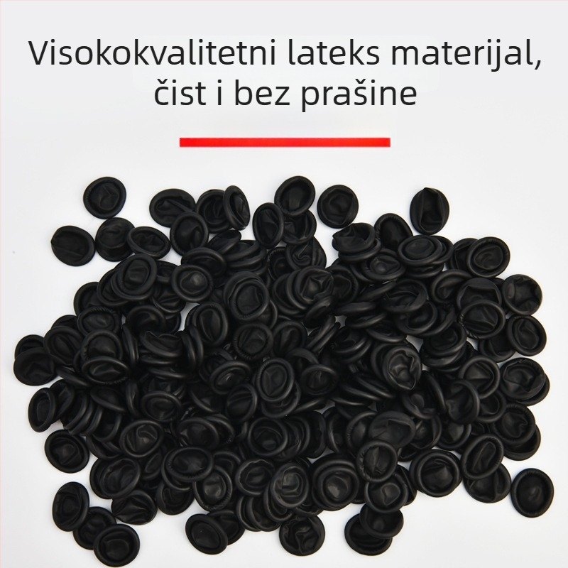 Jednokratne crne antistaticne navlake za prste, bez prašine, prirodni latex, pojačane protuklizne za elektroniku