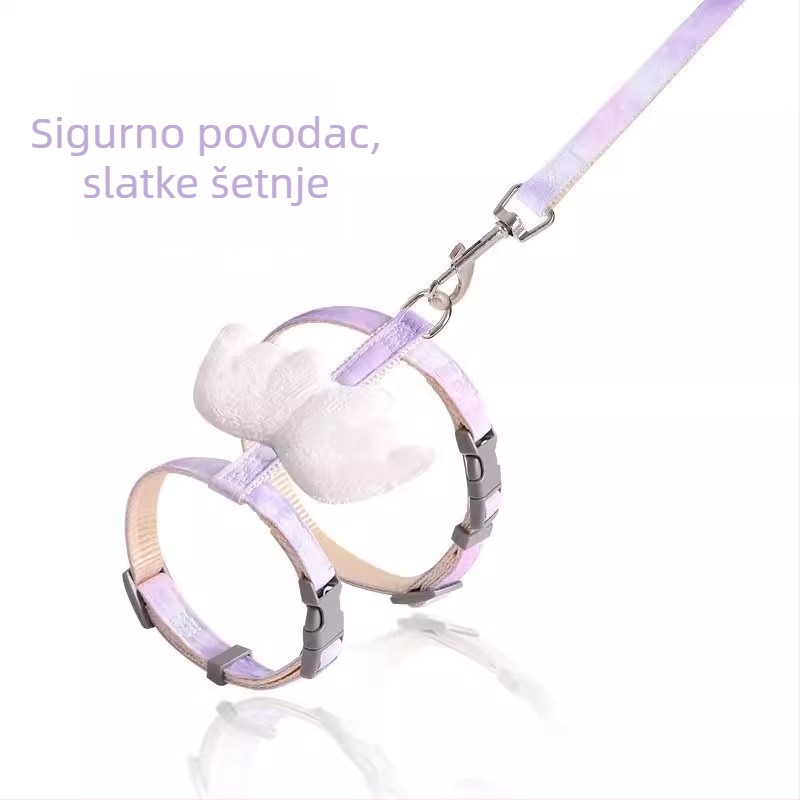 Mačja uzica s gradijentom boje, protiv zapetljavanja, za šetnje na otvorenom
