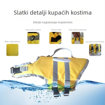 Prsluk za spašavanje za psa od brokata s motivom pčele