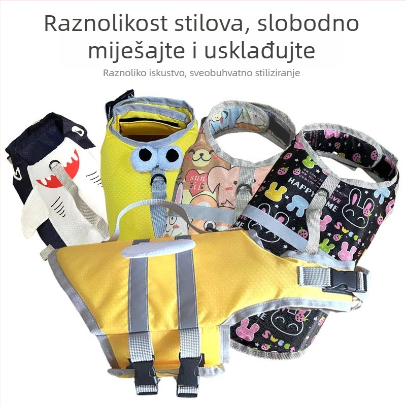 Prsluk za spašavanje za psa od brokata s motivom pčele