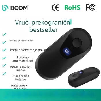 Crni višefunkcionalni automatski otvarač konzerve, model 91009