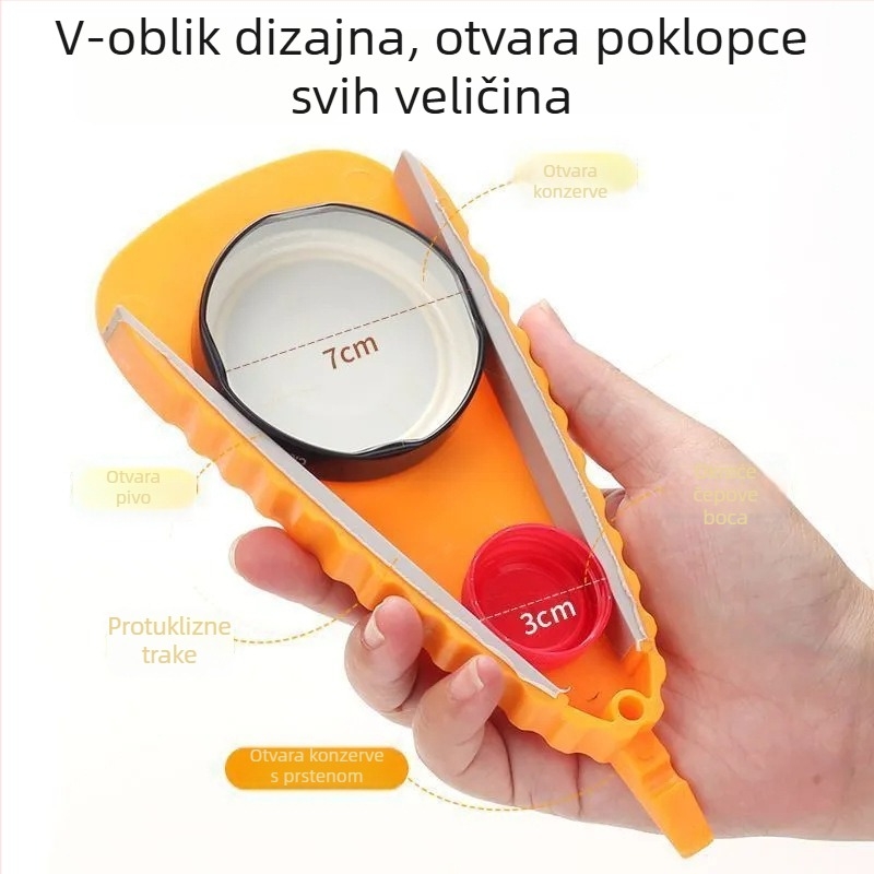 Višenamjenski otvarač za boce i konzerve, prijenosni, japanskog stila okretni otvarač poklopca