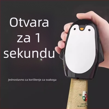 Pingvin otvarač za boce i limenke, prijenosni, za kućnu upotrebu, model 2025