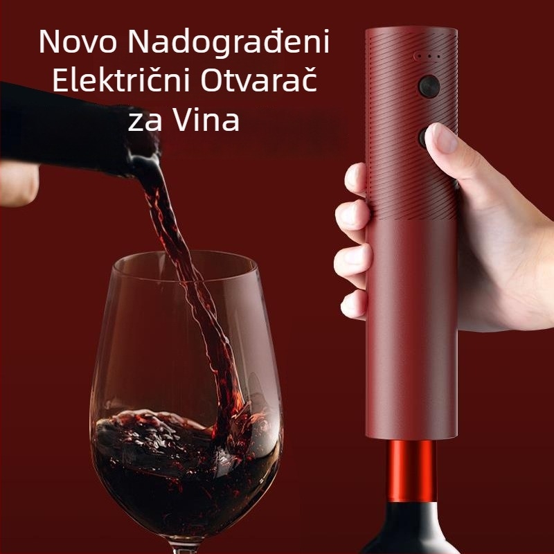 Višestruki električni otvarač za vino, plastični, USB punjenje, za kućnu upotrebu