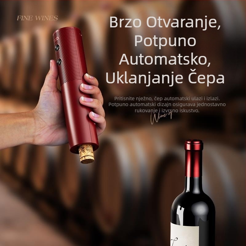 Višestruki električni otvarač za vino, plastični, USB punjenje, za kućnu upotrebu