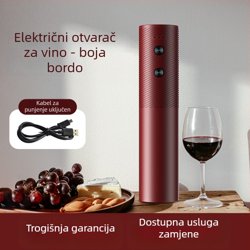 Višestruki električni otvarač za vino, plastični, USB punjenje, za kućnu upotrebu