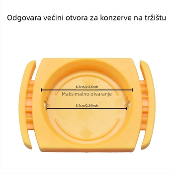 Go Swing otvarač za konzerve – plastični multifunkcionalni otvarač za boce i napitke, žuta
