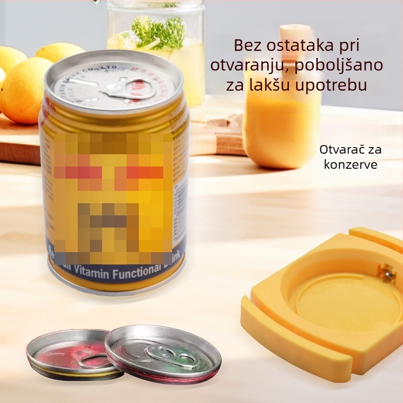 Go Swing otvarač za konzerve – plastični multifunkcionalni otvarač za boce i napitke, žuta