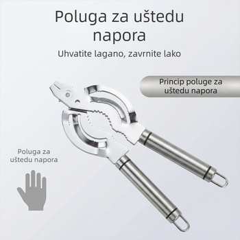 Kreativni višenamjenski set otvarača za konzerve i boce – kuhinjski alat od nehrđajućeg čelika