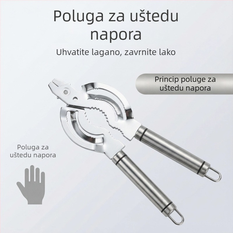 Kreativni višenamjenski set otvarača za konzerve i boce – kuhinjski alat od nehrđajućeg čelika